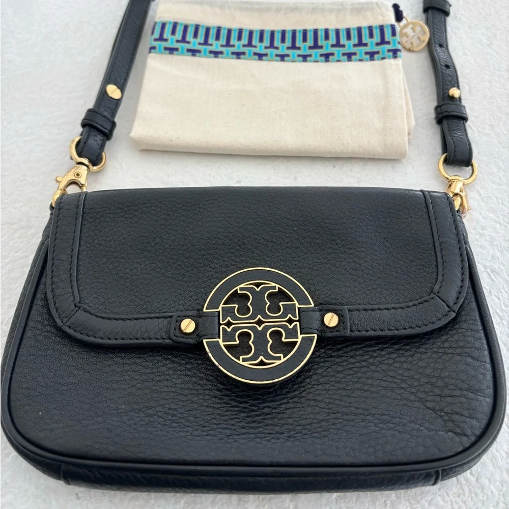 Tory Burch Amanda Mini Leather Crossbody Bag EUC